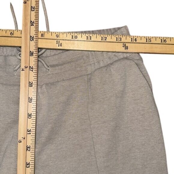 A New Day Womens cream Drawstring Waist Tapered Pants Size S Cotton Blend - Picture 6 of 7